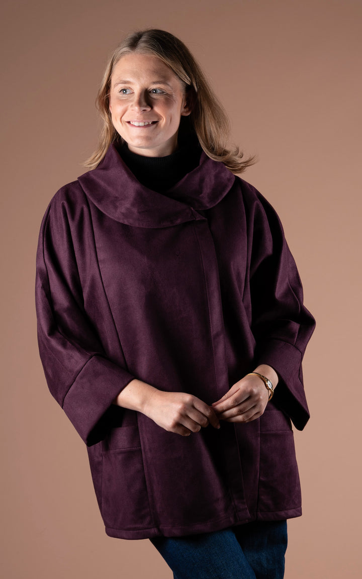 Freya Cocoon Jacket | Plum