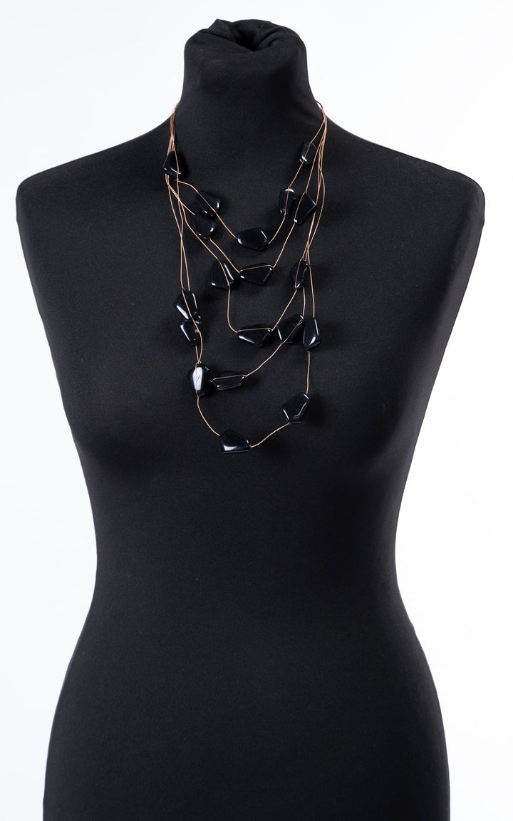 Freya Necklace | Black