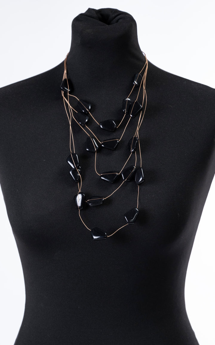 Freya Necklace | Black