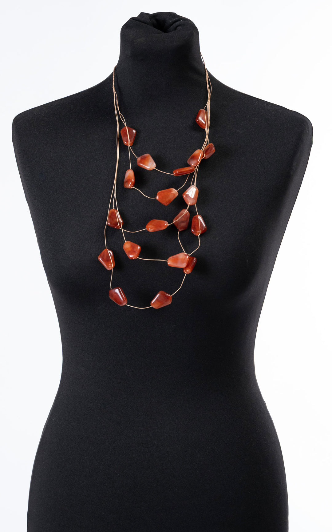 Freya Necklace | Rust Orange