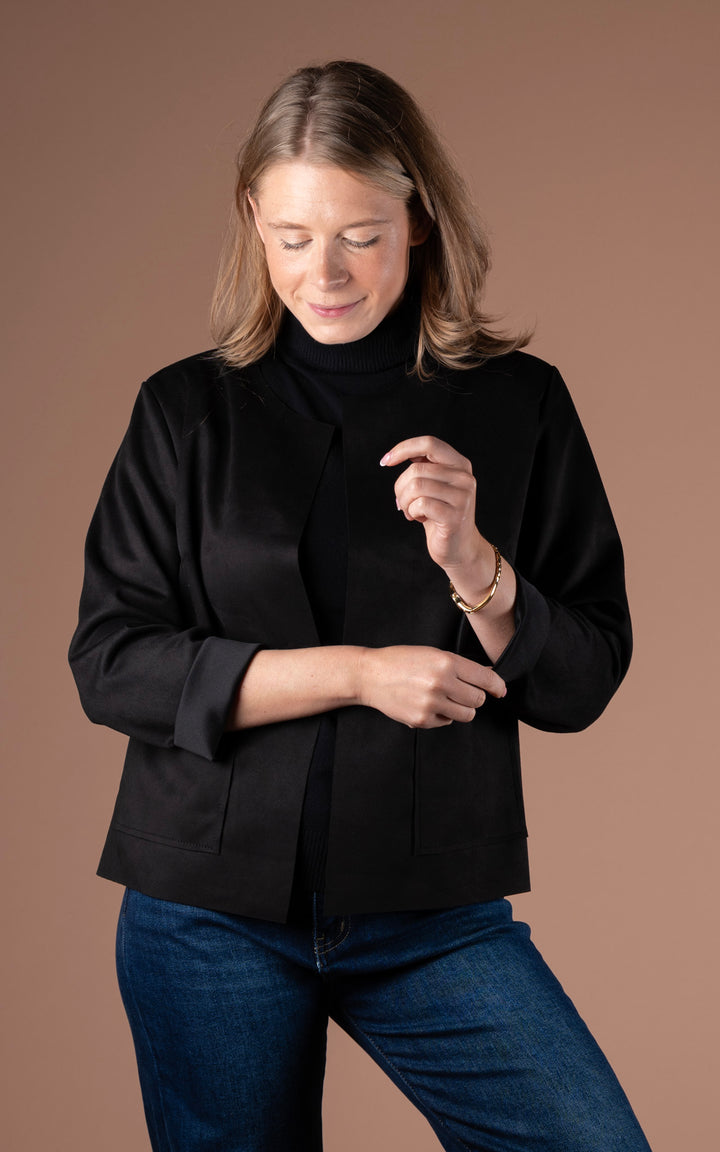 Freya Open Jacket | Black