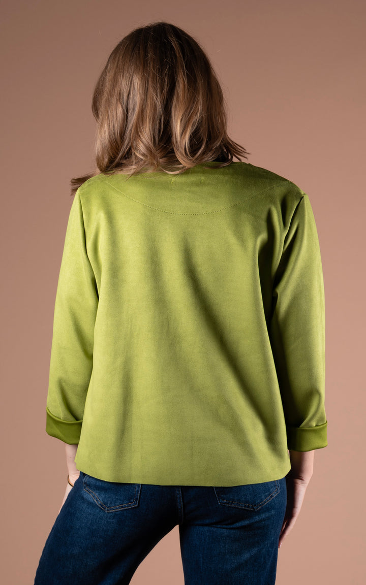 Freya Open Jacket | Lime