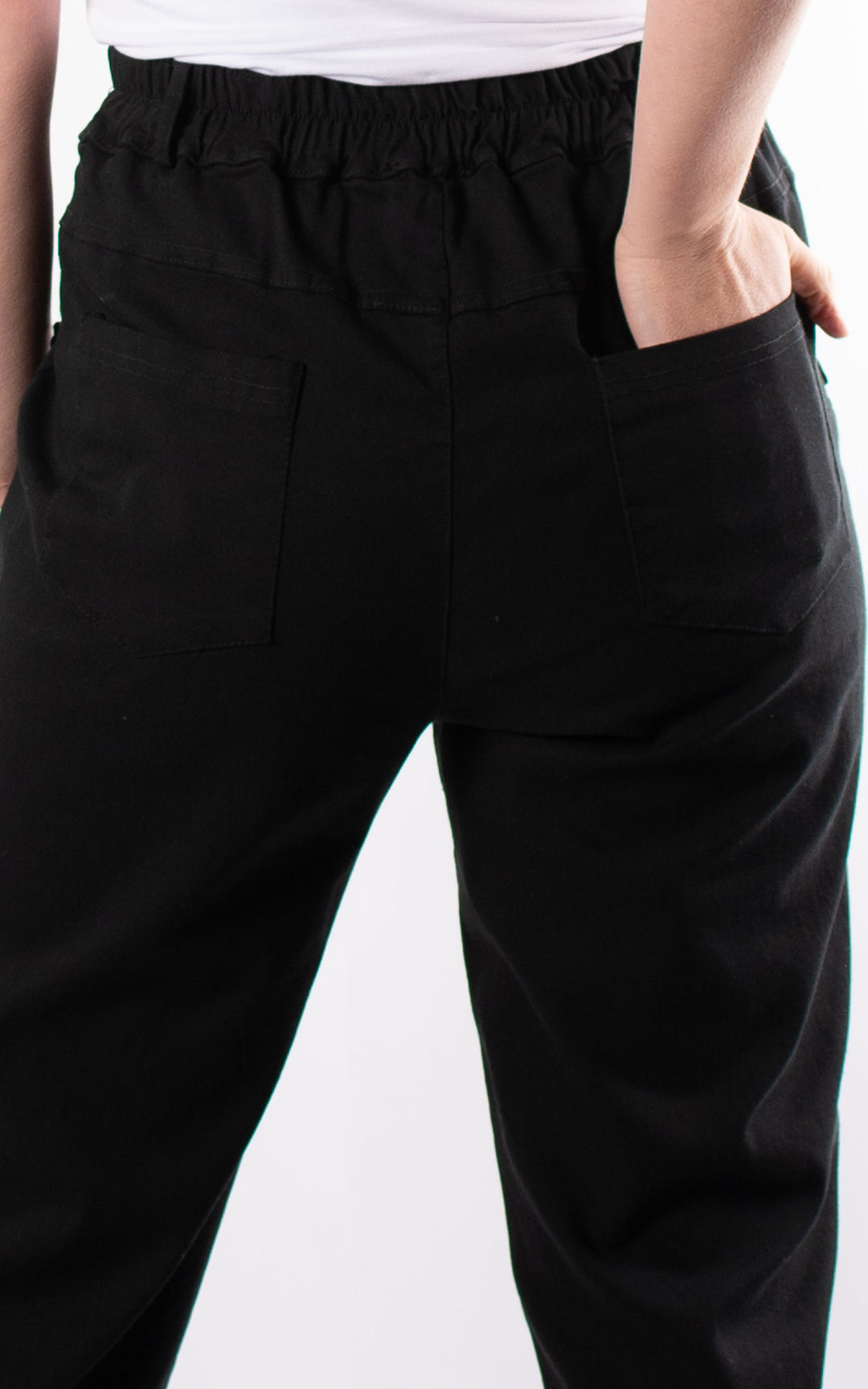 Frill Pocket Trouser | Black