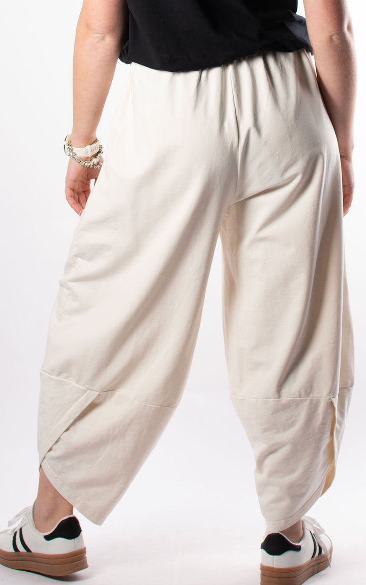 Front Pocket Pants | Plain | Cream