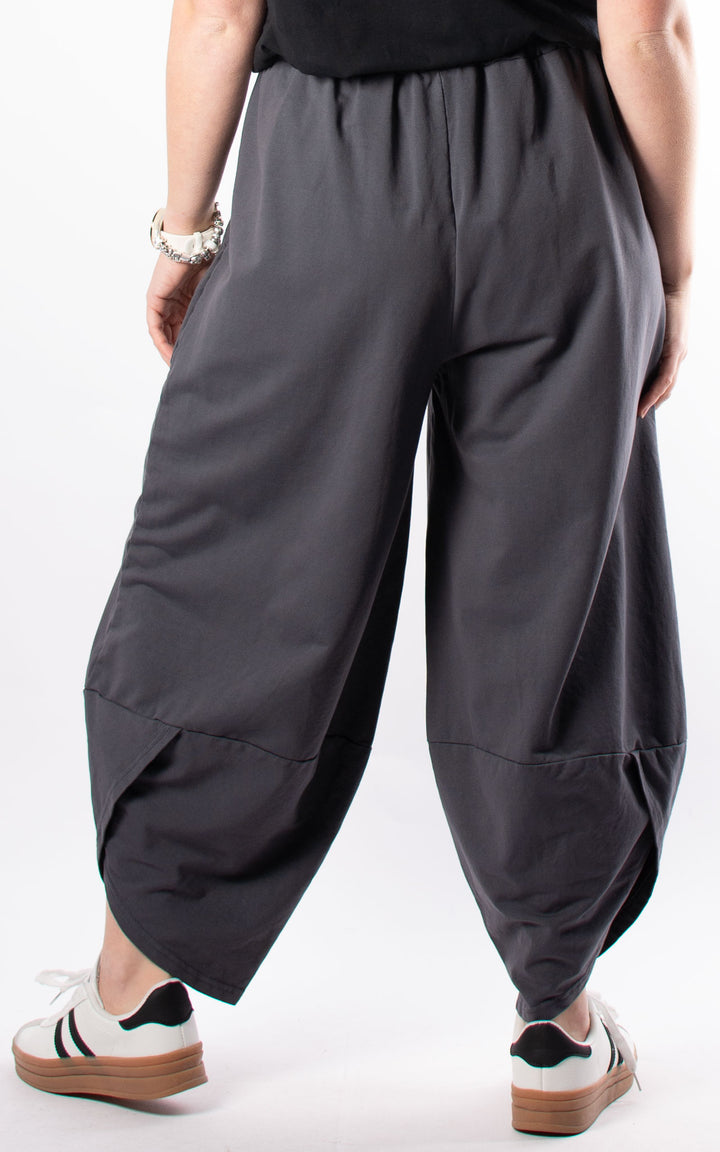 Front Pocket Pants | Plain | Dark Grey