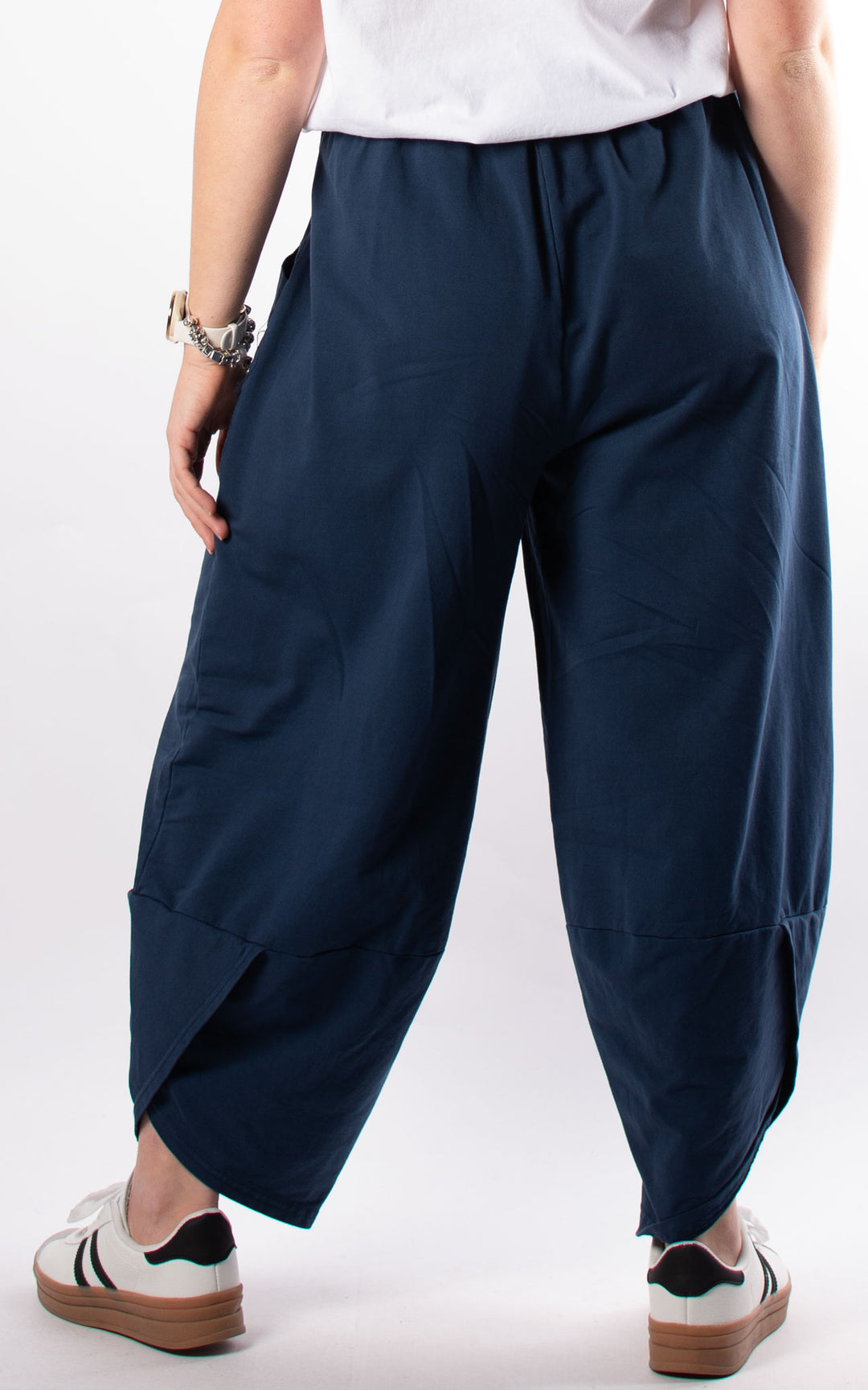 Front Pocket Pants | Plain | Navy