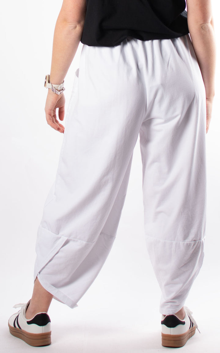 Front Pocket Pants | Plain | White