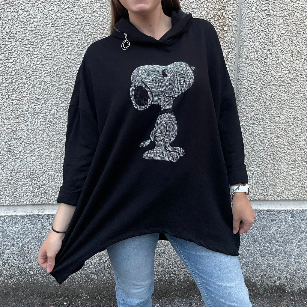 Gem Hoodie | Snoopy | Black