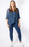 Gail Crochet Top | Denim