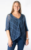 Gail Crochet Top | Denim