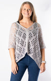 Gail Crochet Top | Silver