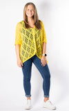 Gail Crochet Top | Yellow