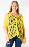 Gail Crochet Top | Yellow