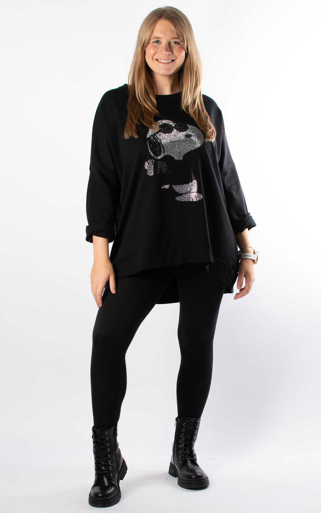 Gem Sweat | Snoopy with Sunglasses | Black