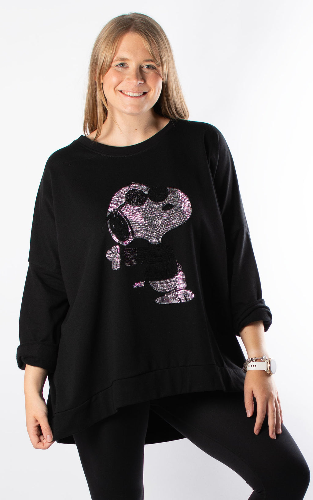 Gem Sweat | Snoopy with Sunglasses | Black