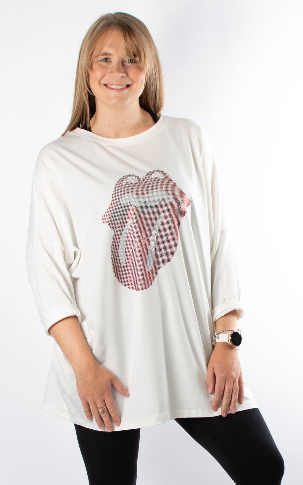 Gem Top | Lips | White