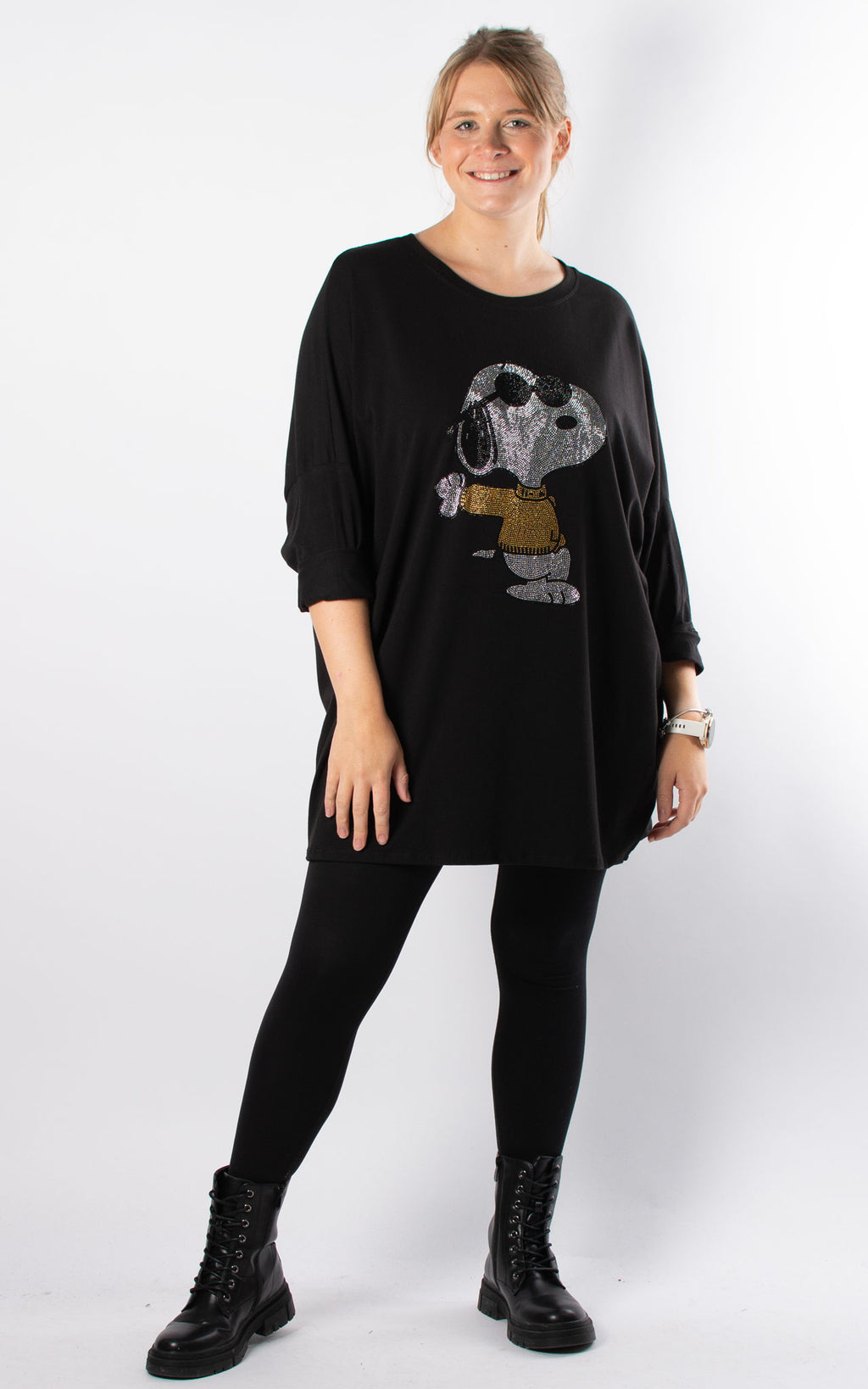 Gem Top | Snoopy with Sunglasses | Black