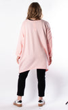 Gemma Heart Sweatshirt | Pink