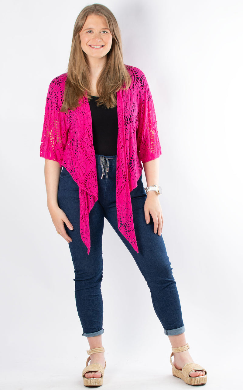 Georgia Shrug | Hot Pink