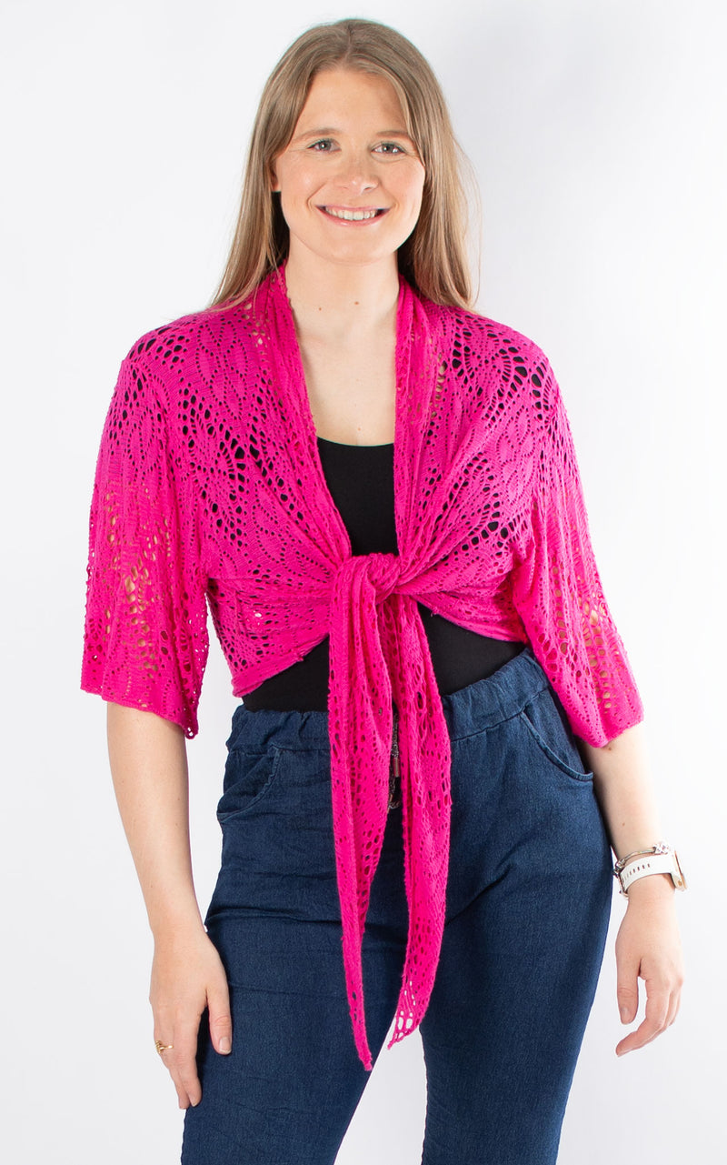 Georgia Shrug | Hot Pink