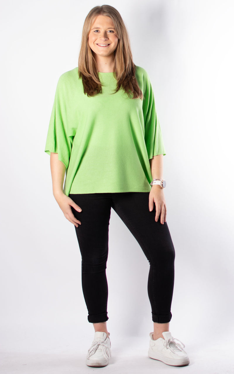 Gillian Thin Knit | Apple Green