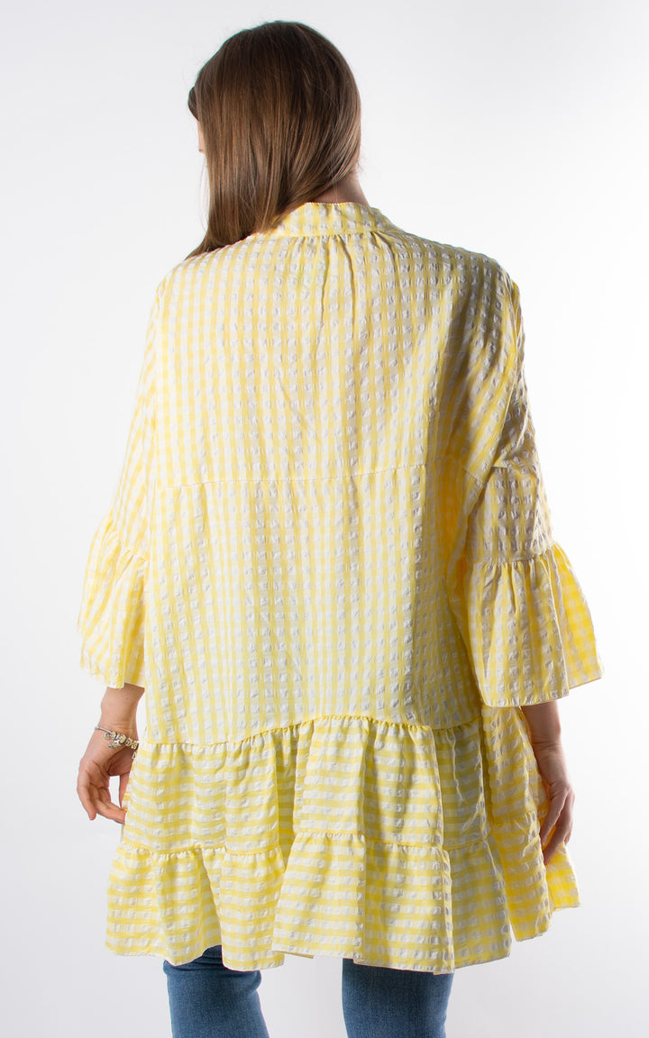 Gingham Smock Tunic | Yellow