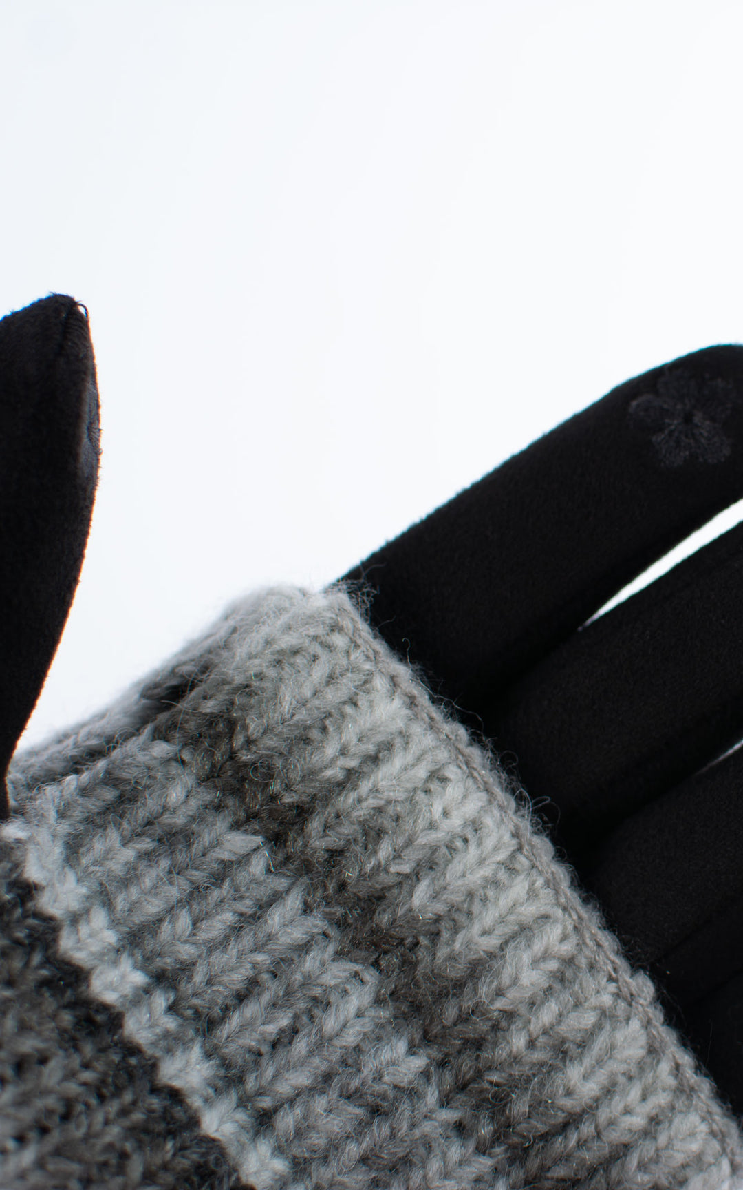 Gloves | 3-in-1 | Stripes | Black