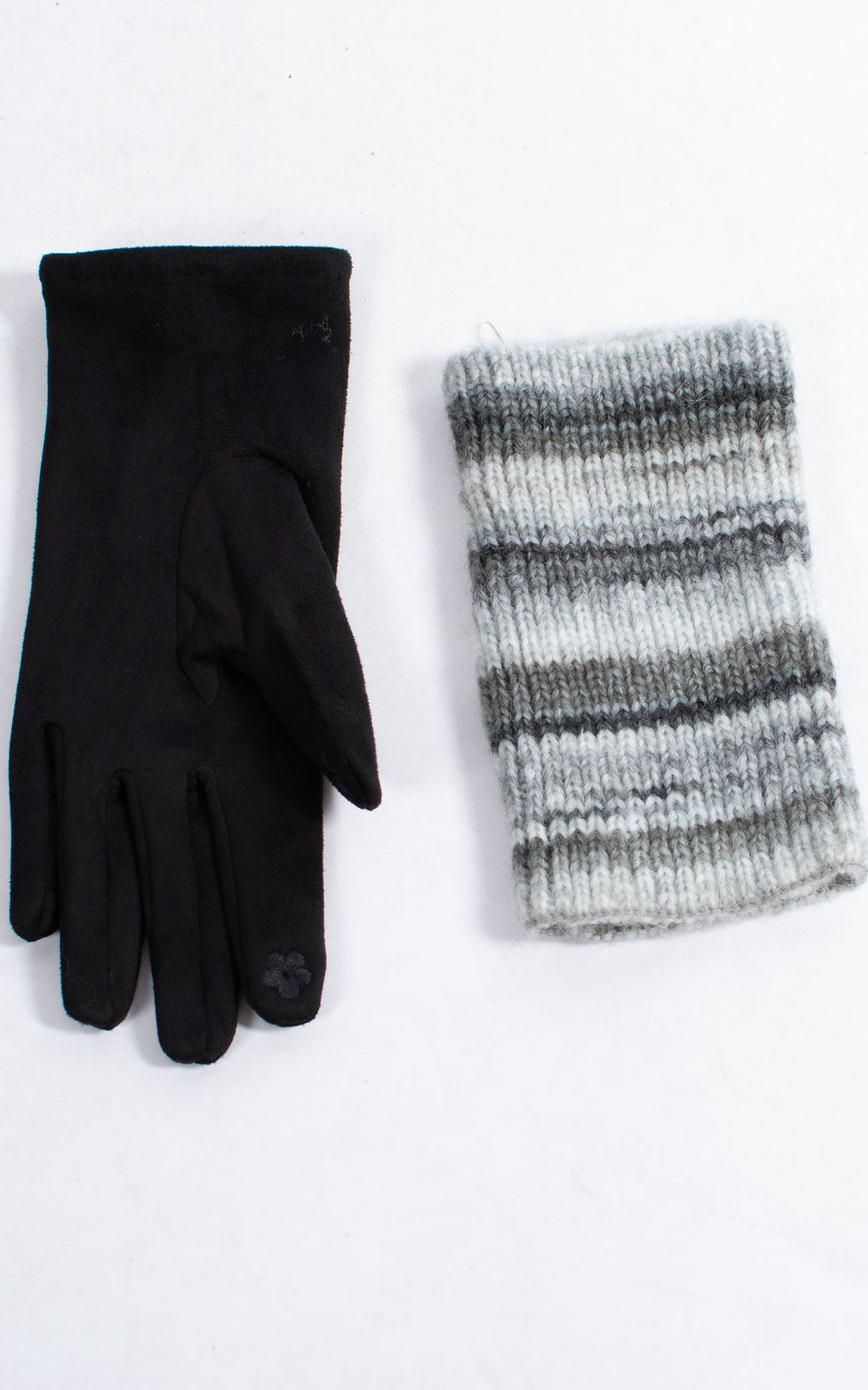 Gloves | 3-in-1 | Stripes | Black