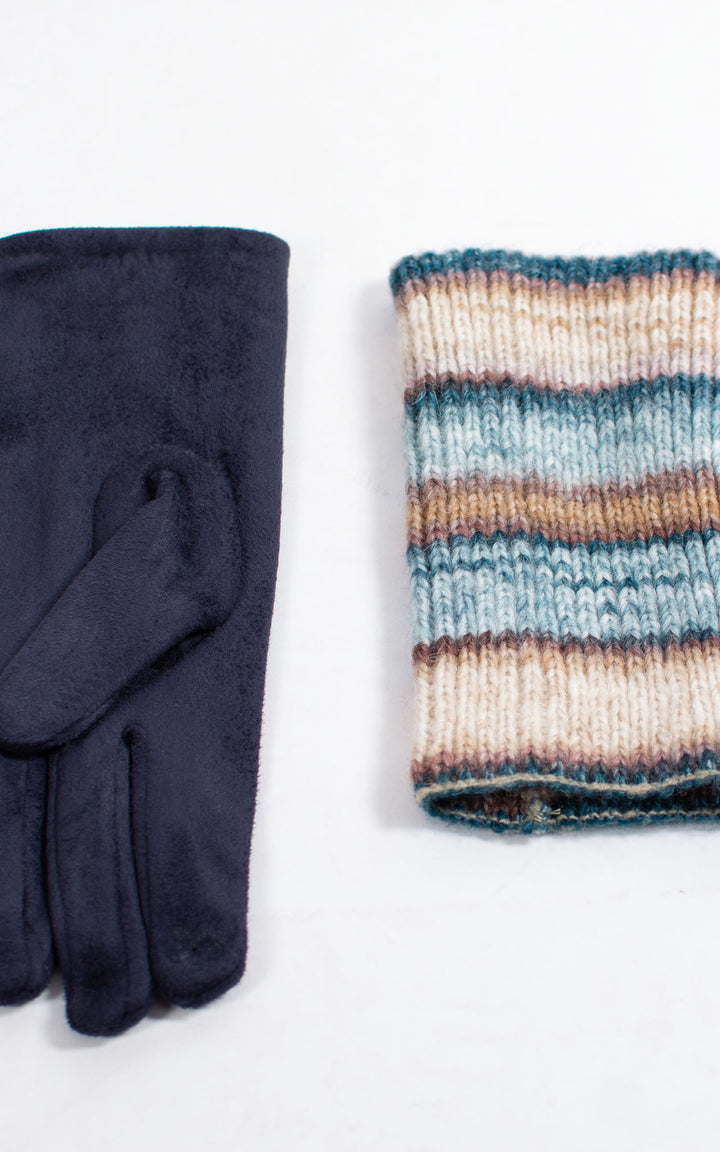 Gloves | 3-in-1 | Stripes | Navy