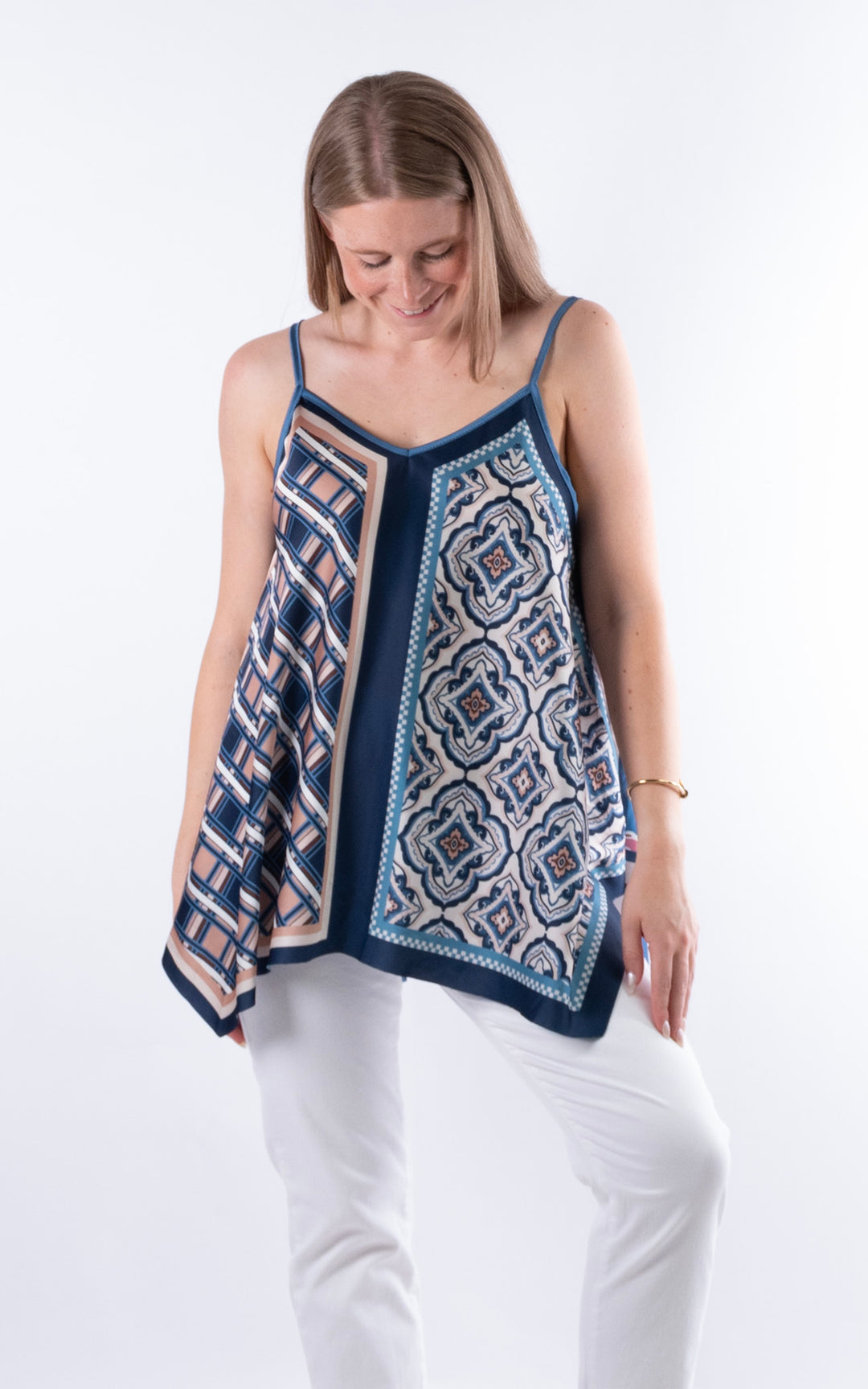 Handkerchief Paisley Vest | Blue