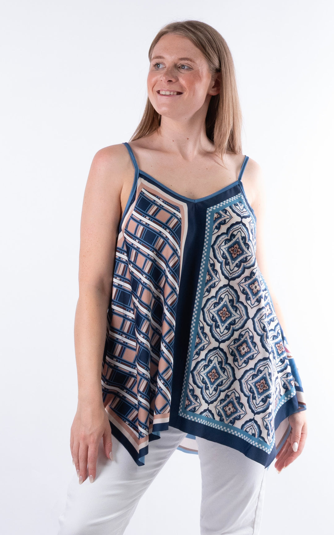 Handkerchief Paisley Vest | Blue