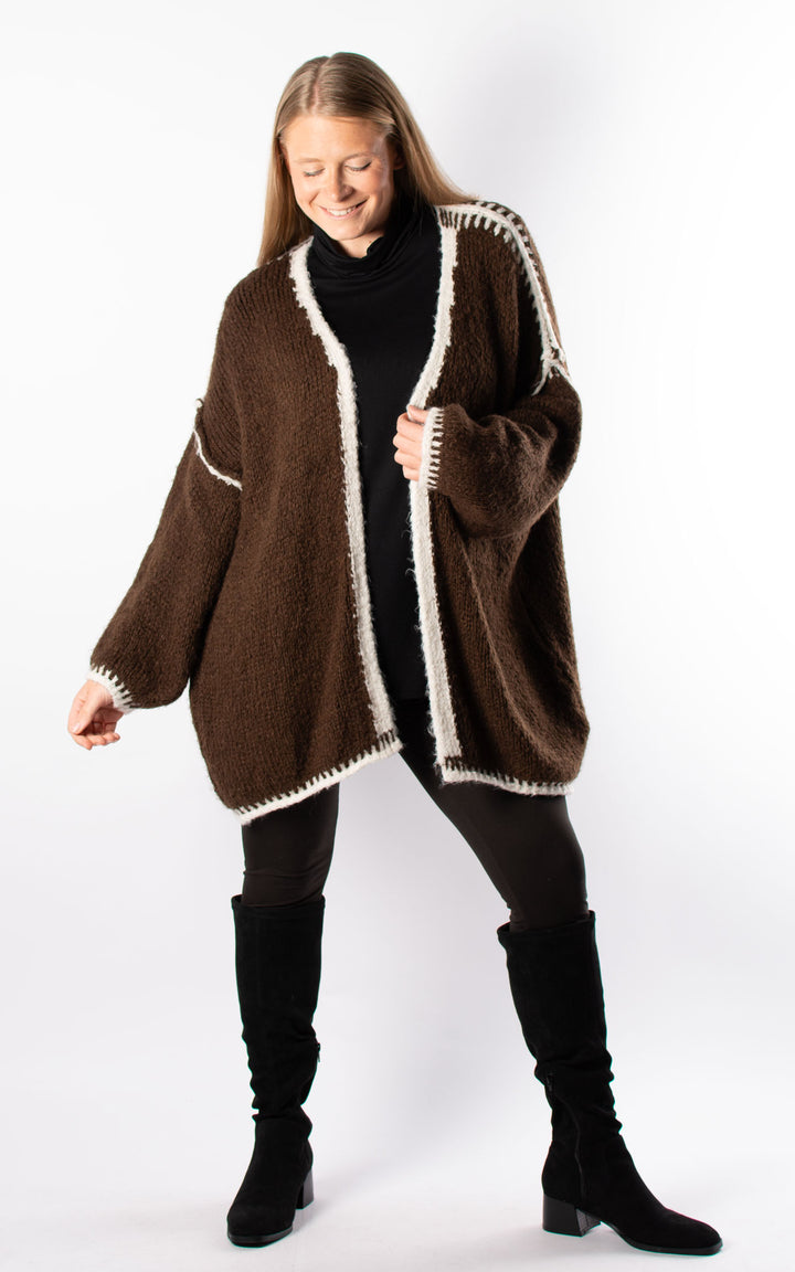 Harper Cardigan | Chocolate