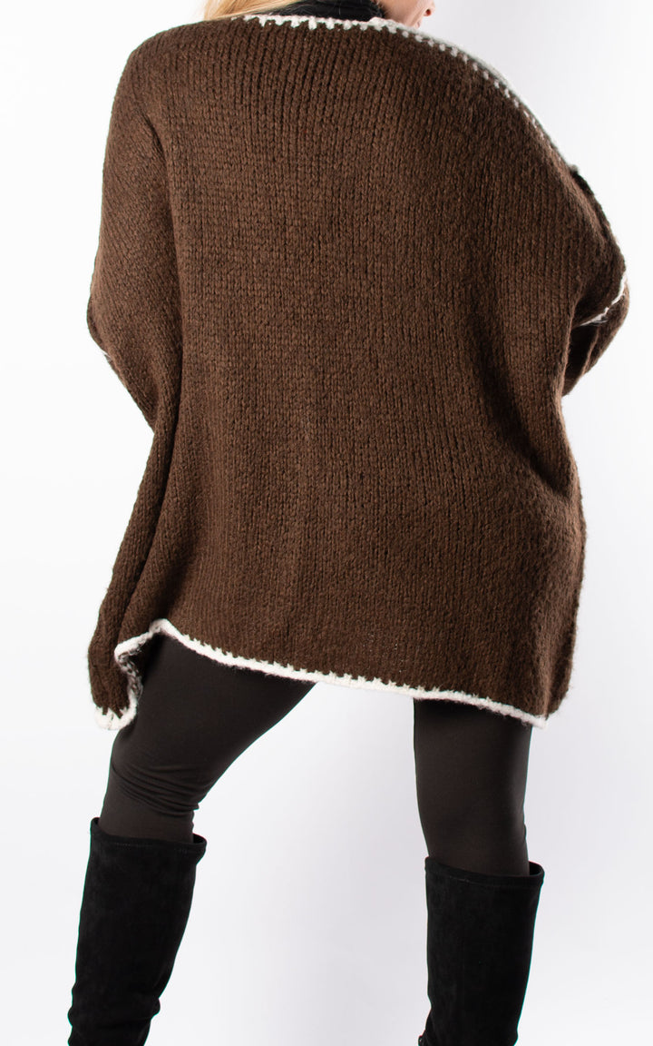 Harper Cardigan | Chocolate