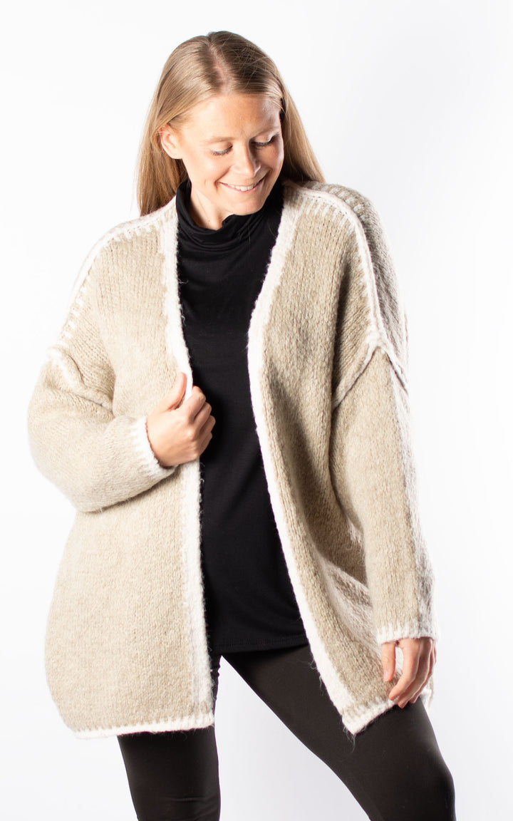 Harper Cardigan | Taupe
