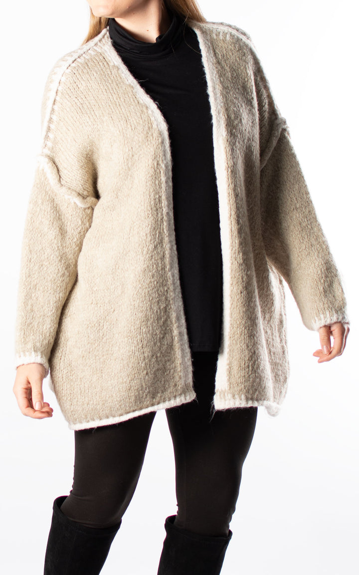 Harper Cardigan | Taupe
