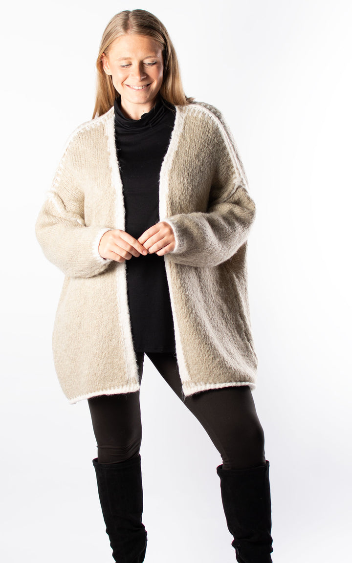 Harper Cardigan | Taupe