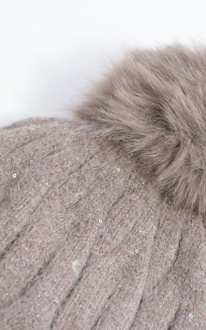 Hat | Cable Knit | Beige