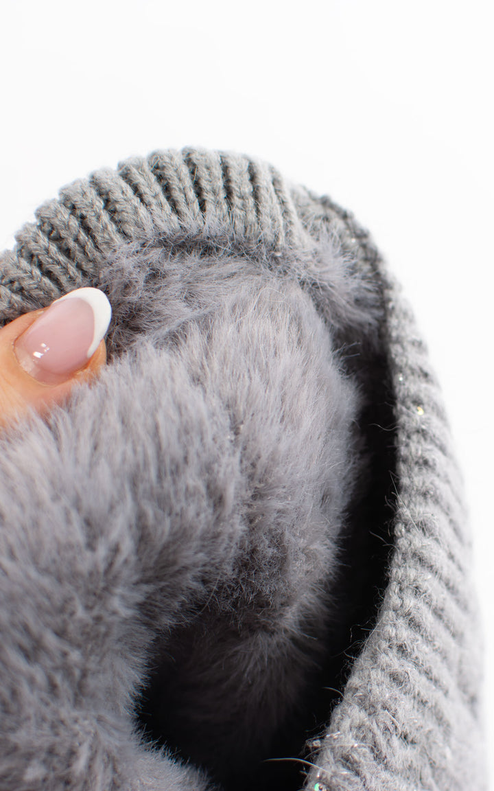 Hat | Cable Knit | Grey