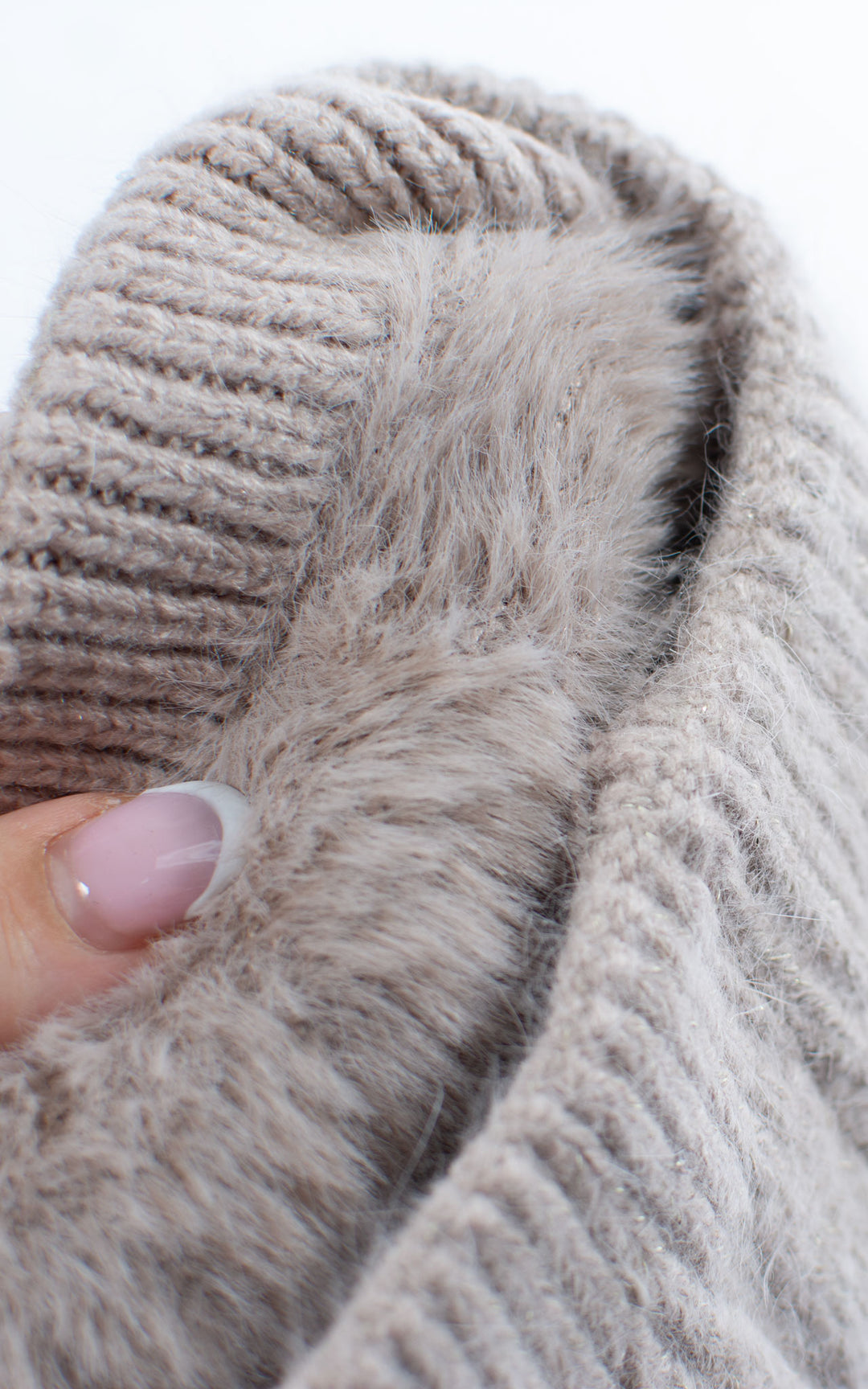 Hat | Cable Knit | Taupe