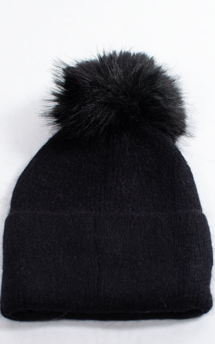 Hat | Pom Pom | Black