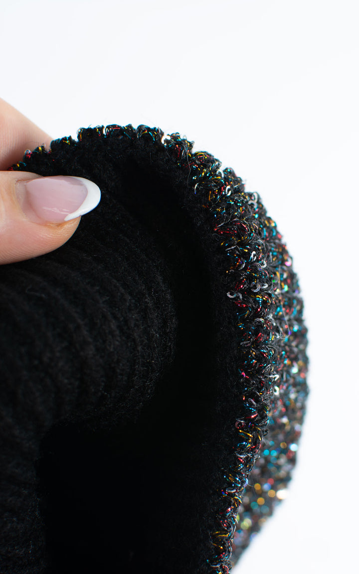Hat | Sparkle Beanie | Black