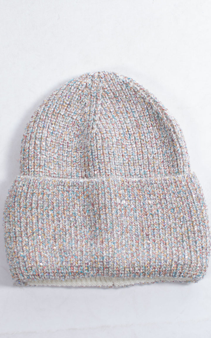 Hat | Sparkle Beanie | White