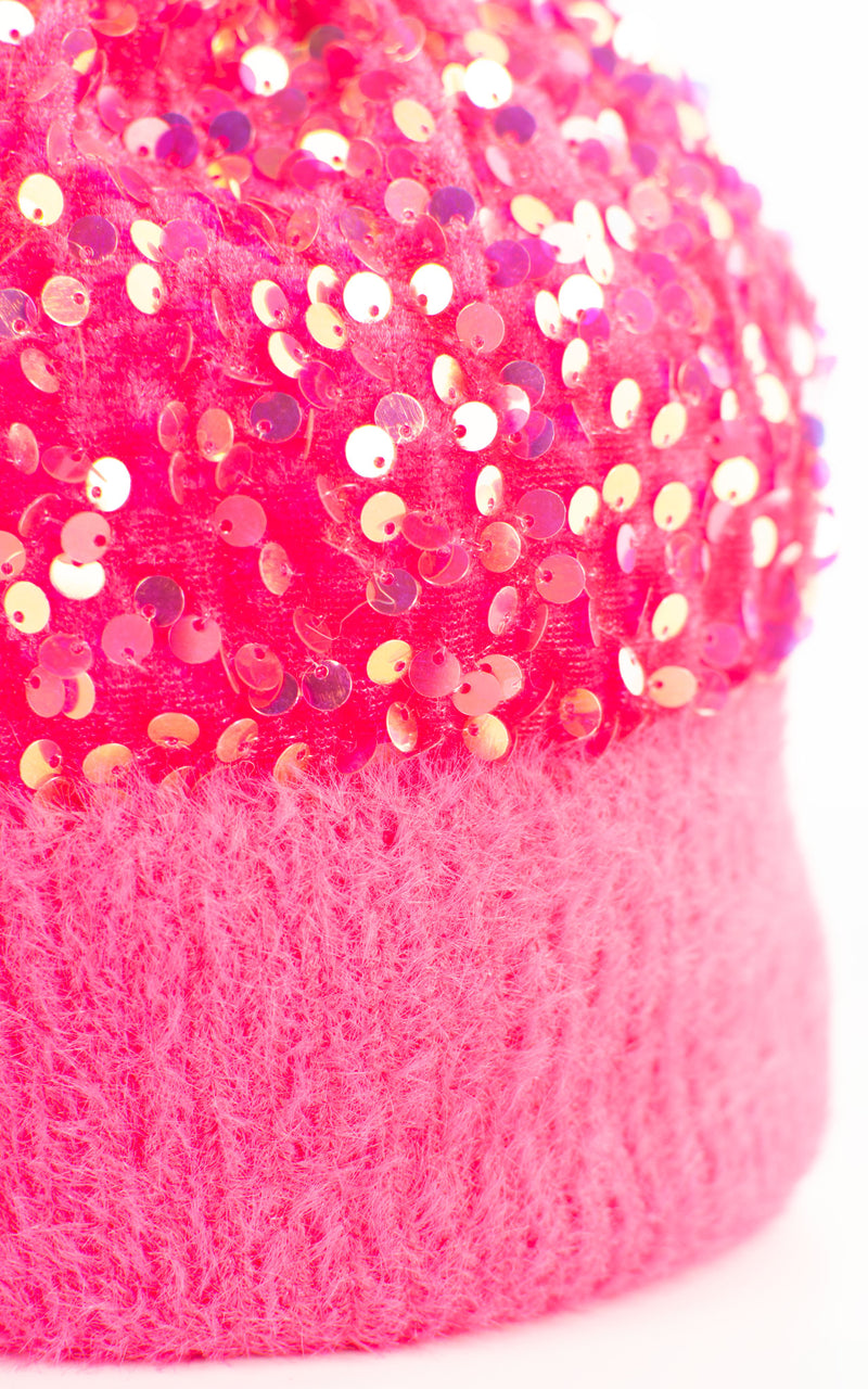 Hat | Sparkle | Hot Pink