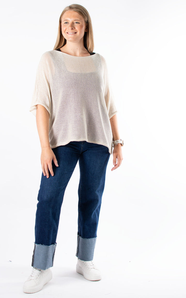 Hattie Fine Knit | Beige