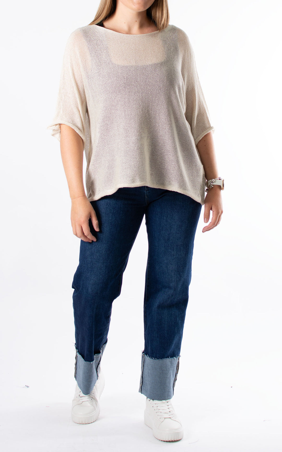 Hattie Fine Knit | Beige