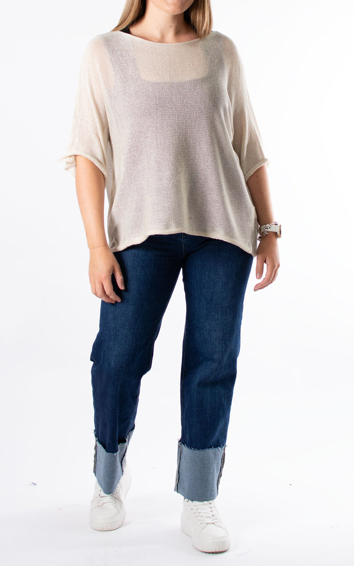 Hattie Fine Knit | Beige