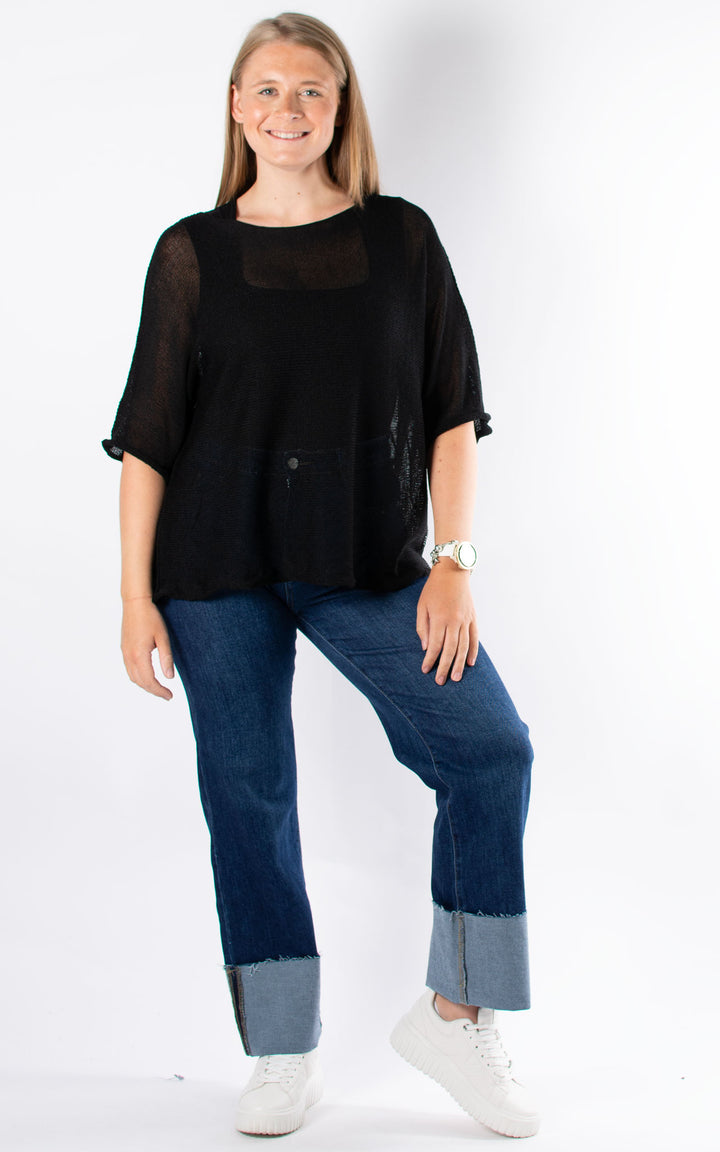 Hattie Fine Knit | Black