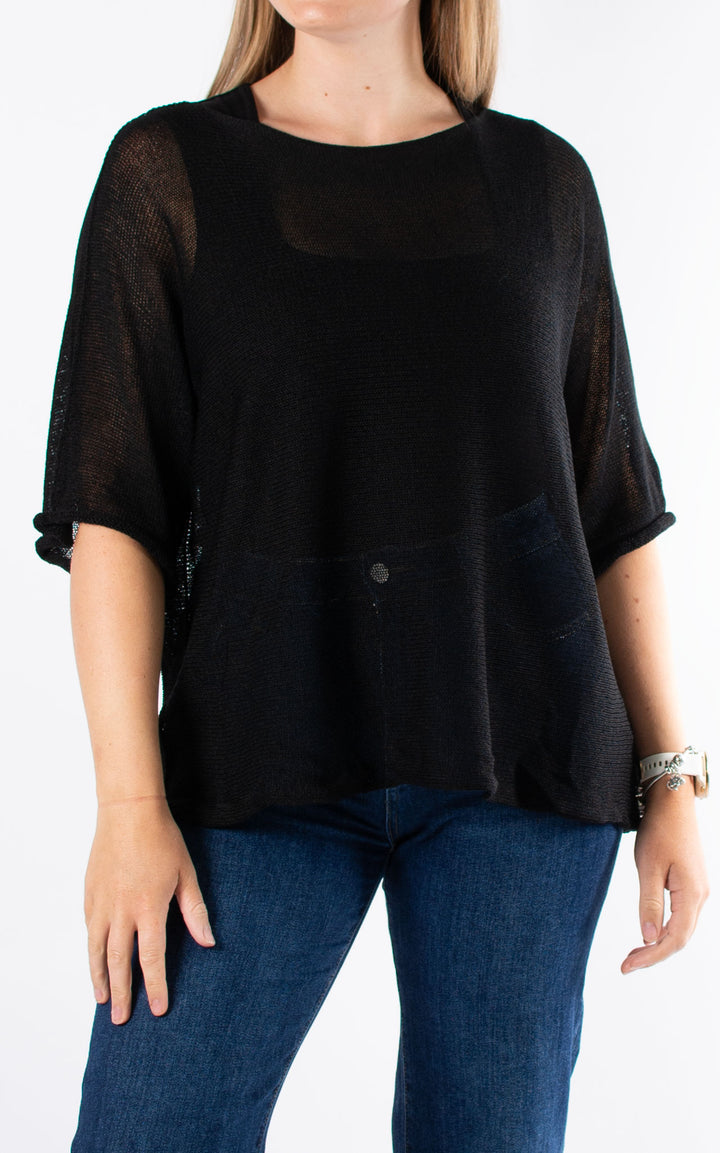 Hattie Fine Knit | Black
