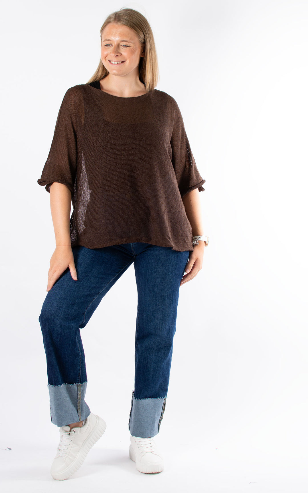 Hattie Fine Knit | Chocolate