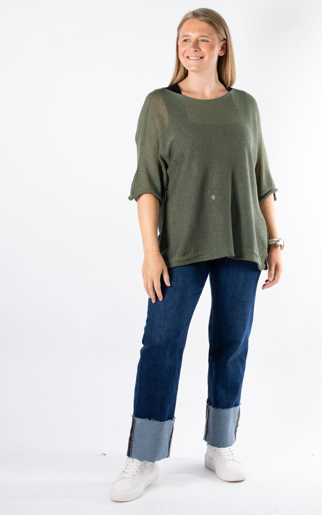 Hattie Fine Knit | Khaki